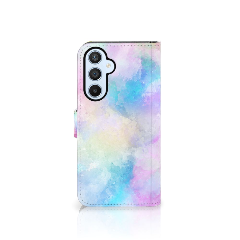 Hoesje Samsung Galaxy A54 5G Watercolor Light met pastelkleuren en unieke watercolor stijl.