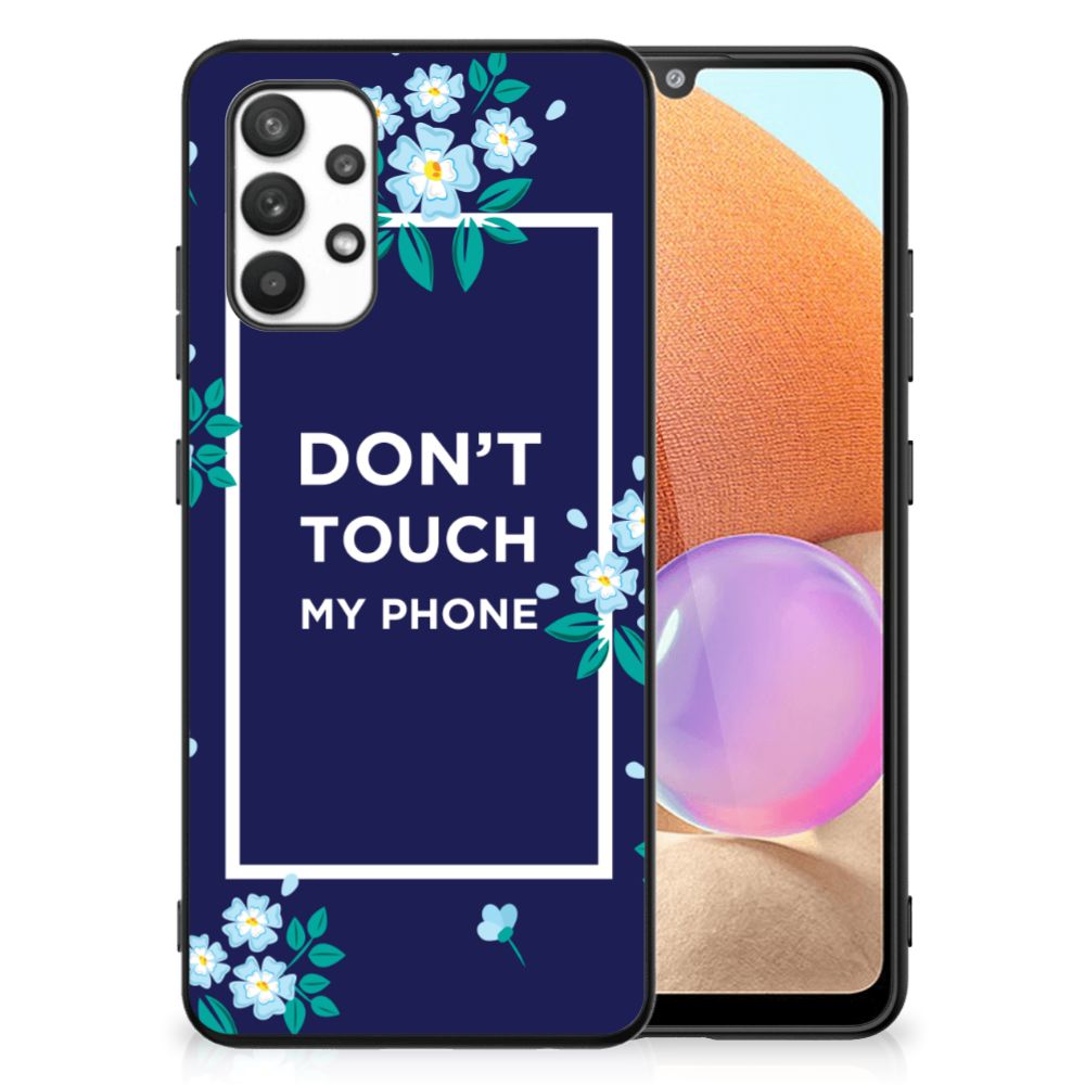 Samsung Galaxy A32 4G | A32 5G Enterprise Editie Telefoon Hoesje Flowers Blue DTMP B2C Telecom