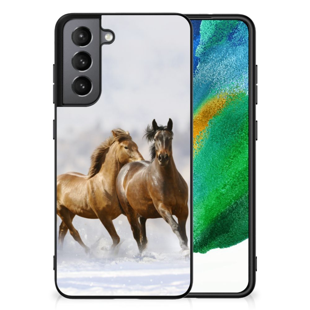 Samsung Galaxy S21FE Dierenprint Telefoonhoesje Paarden