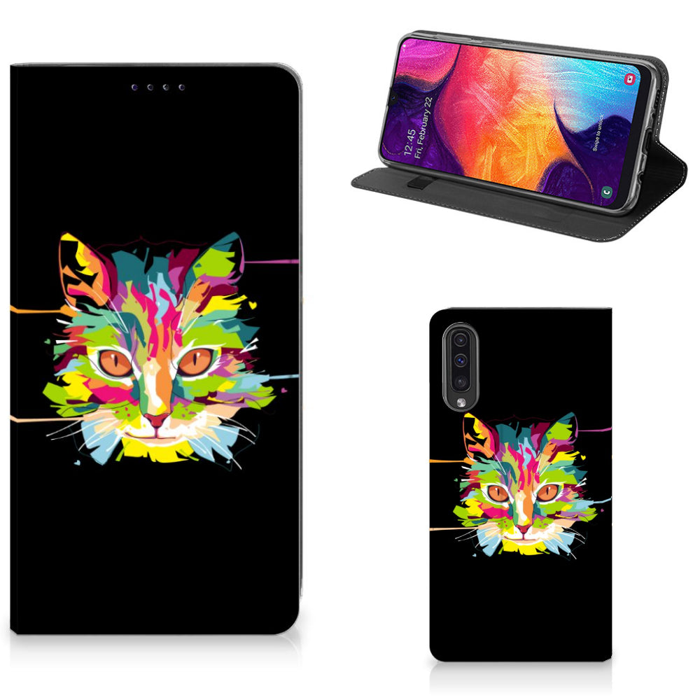 Samsung Galaxy A50 Magnet Case Cat Color