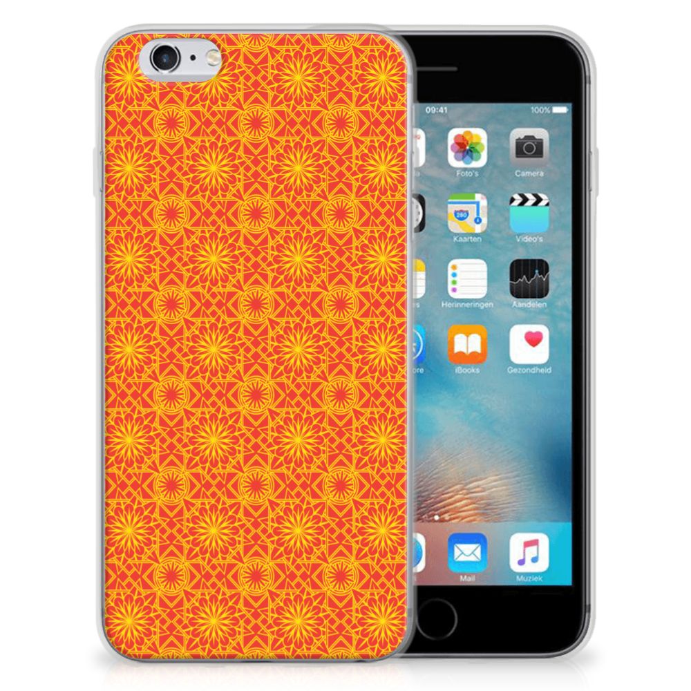 Apple iPhone 6 | 6s TPU bumper Batik Oranje