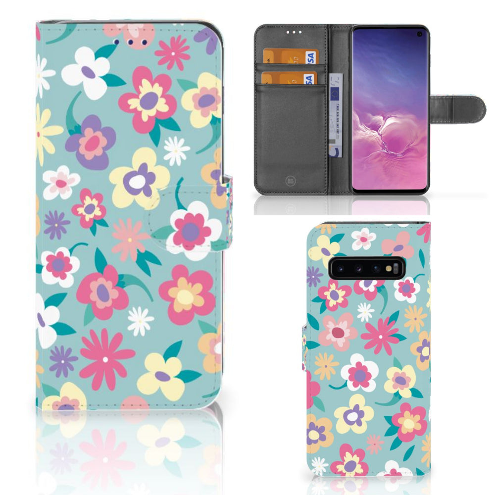 Samsung Galaxy S10 Hoesje Flower Power