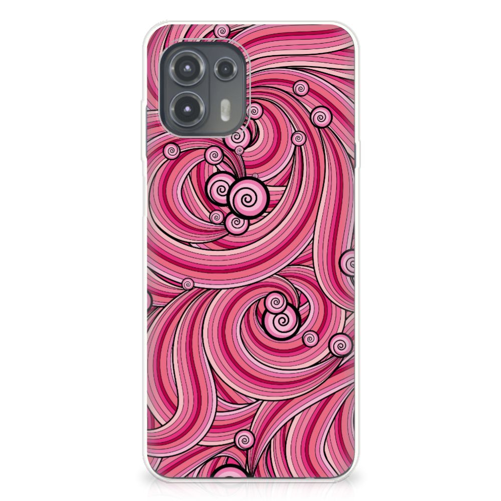 Motorola Edge 20 Lite Hoesje maken Swirl Pink B2C Telecom