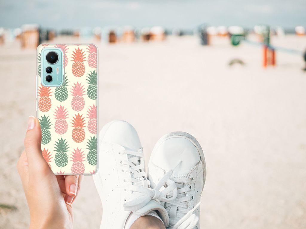 Xiaomi 12 Lite Siliconen Case Ananas B2C Telecom