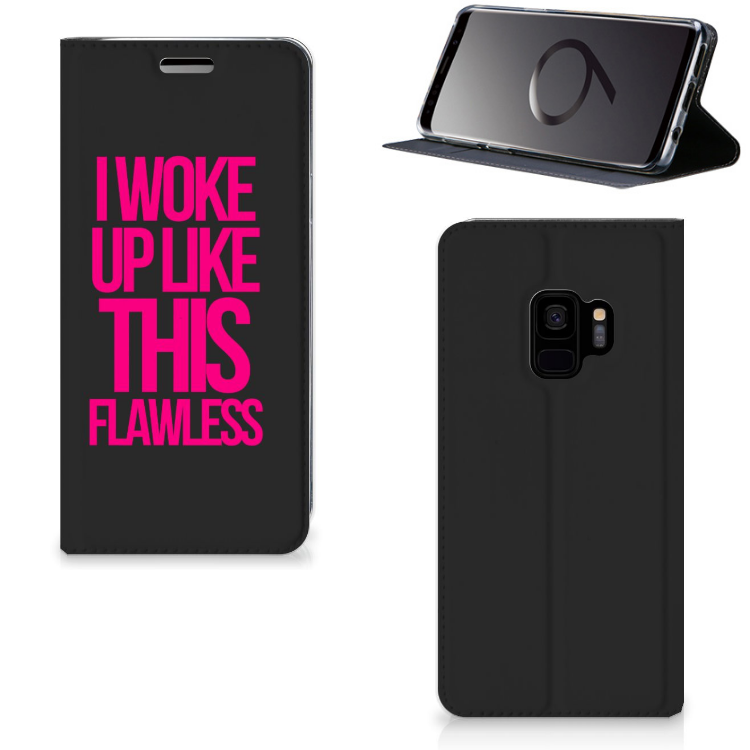 Samsung Galaxy S9 Hoesje met tekst Woke Up - Origineel Cadeau Zelf Maken