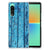 Sony Xperia 10 V Bumper Hoesje Wood Blue