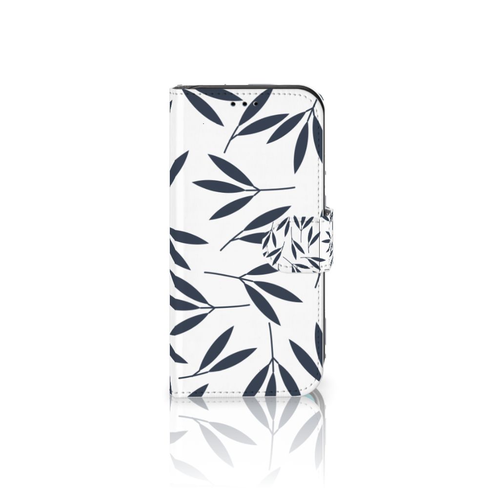 Apple iPhone 11 Pro Hoesje Leaves Blue