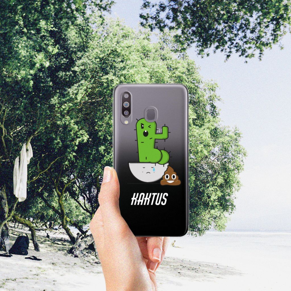 Samsung Galaxy M30 Telefoonhoesje met Naam Cactus Poo
