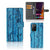 Samsung Galaxy Note20 Ultra Book Style Case Wood Blue