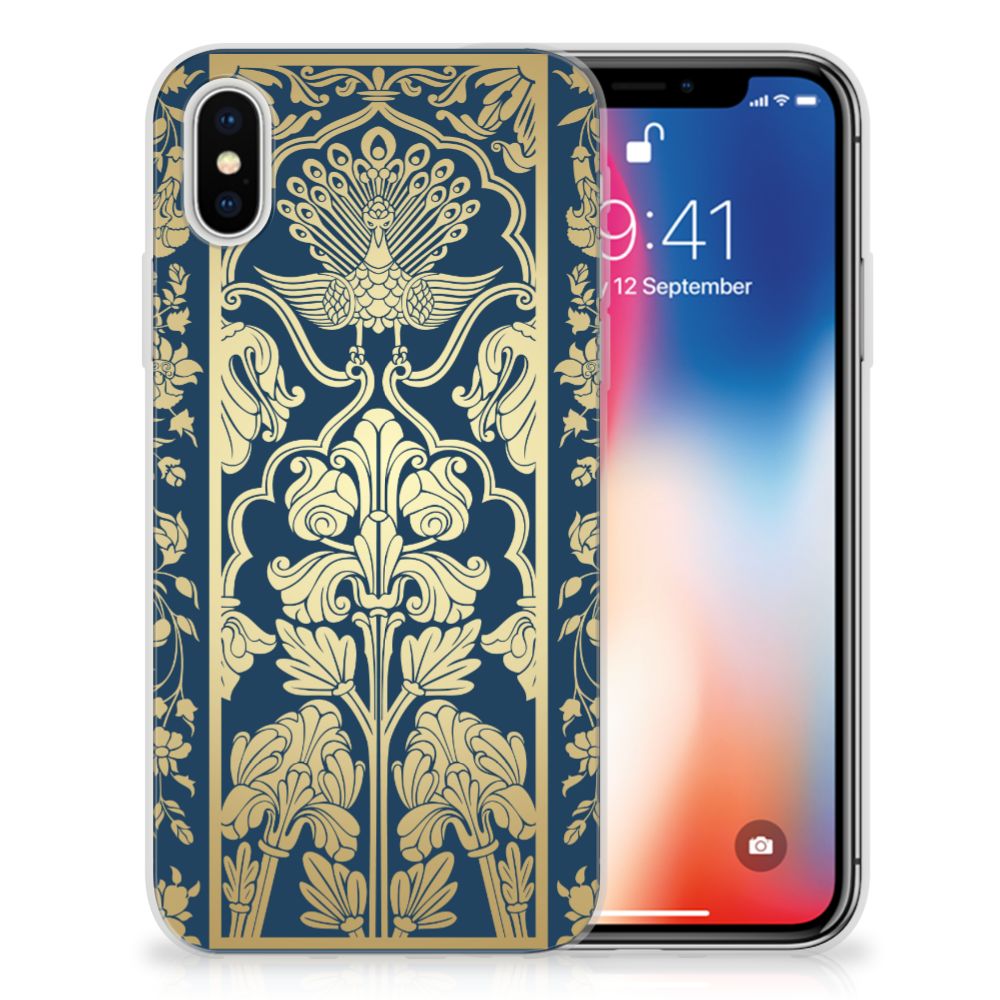 Apple iPhone X | Xs TPU Case Beige Flowers