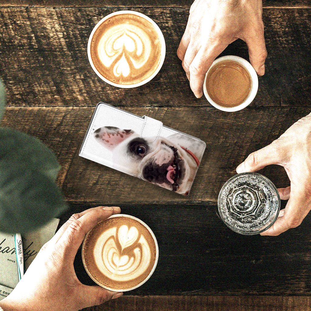 Samsung Galaxy Note 10 Telefoonhoesje met Pasjes Franse Bulldog