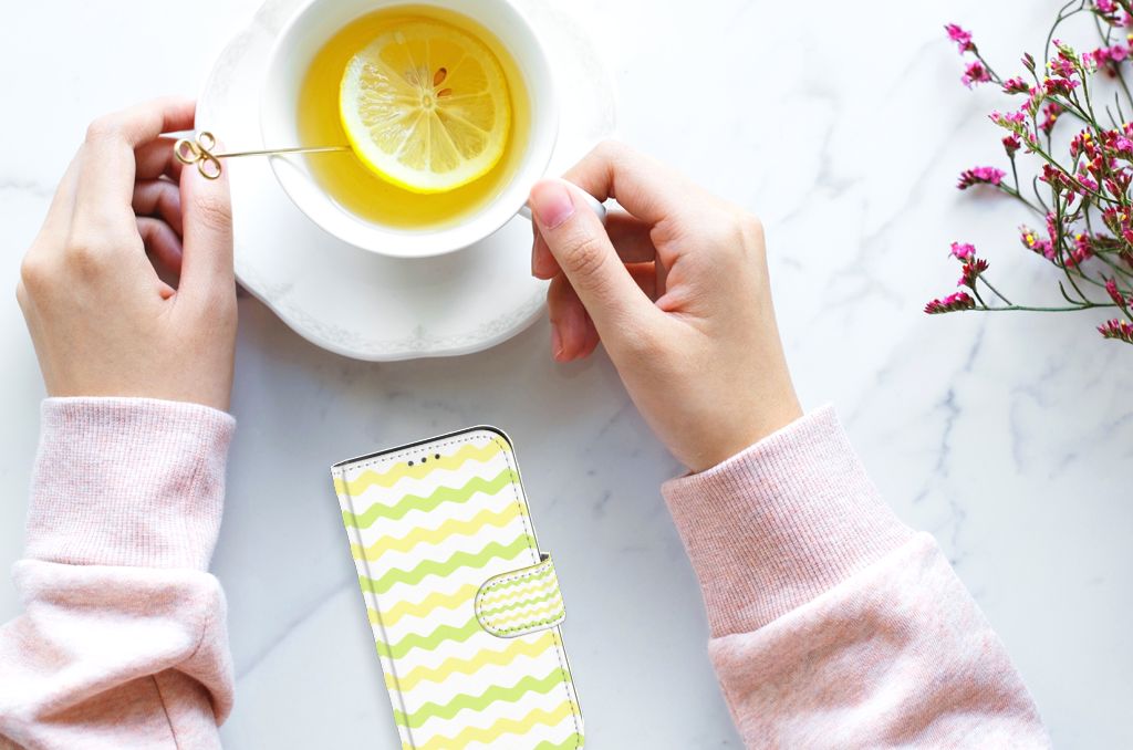 Apple iPhone 12 Mini Telefoon Hoesje Waves Yellow