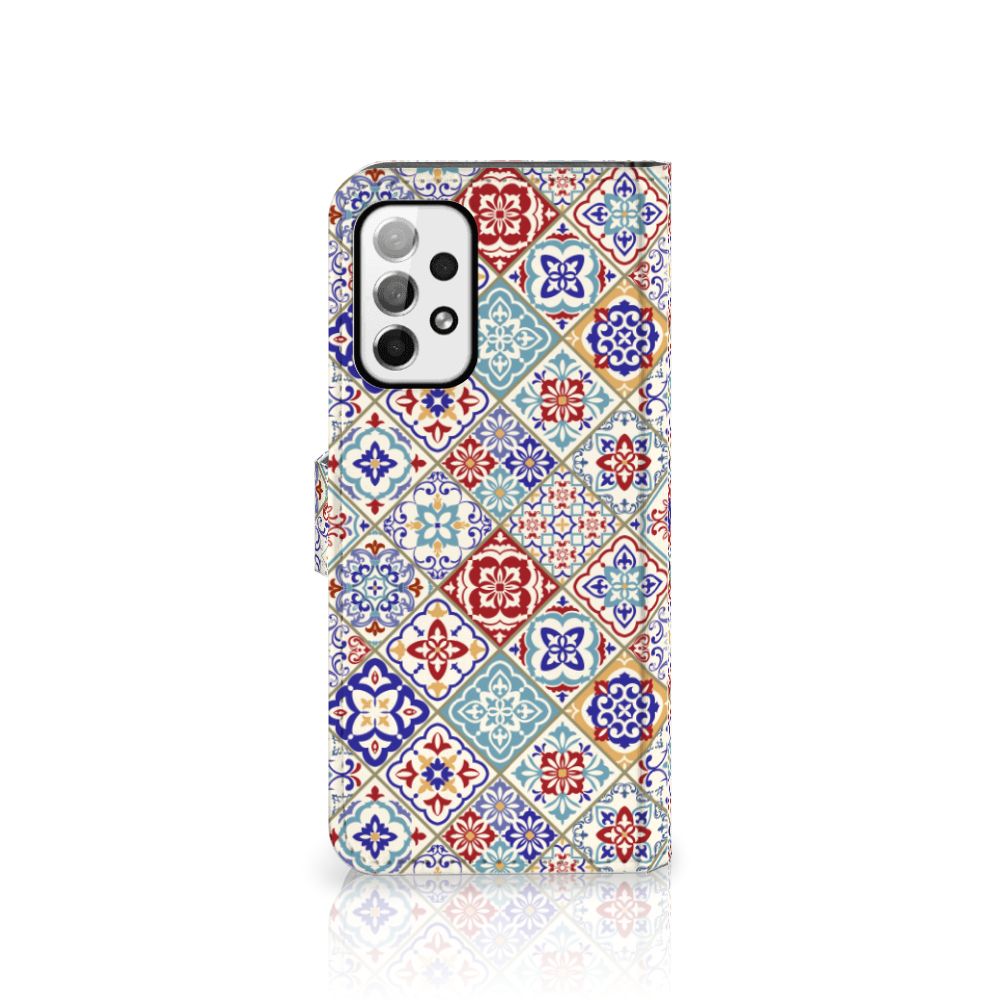 Samsung Galaxy A73 5G Bookcase Tiles Color