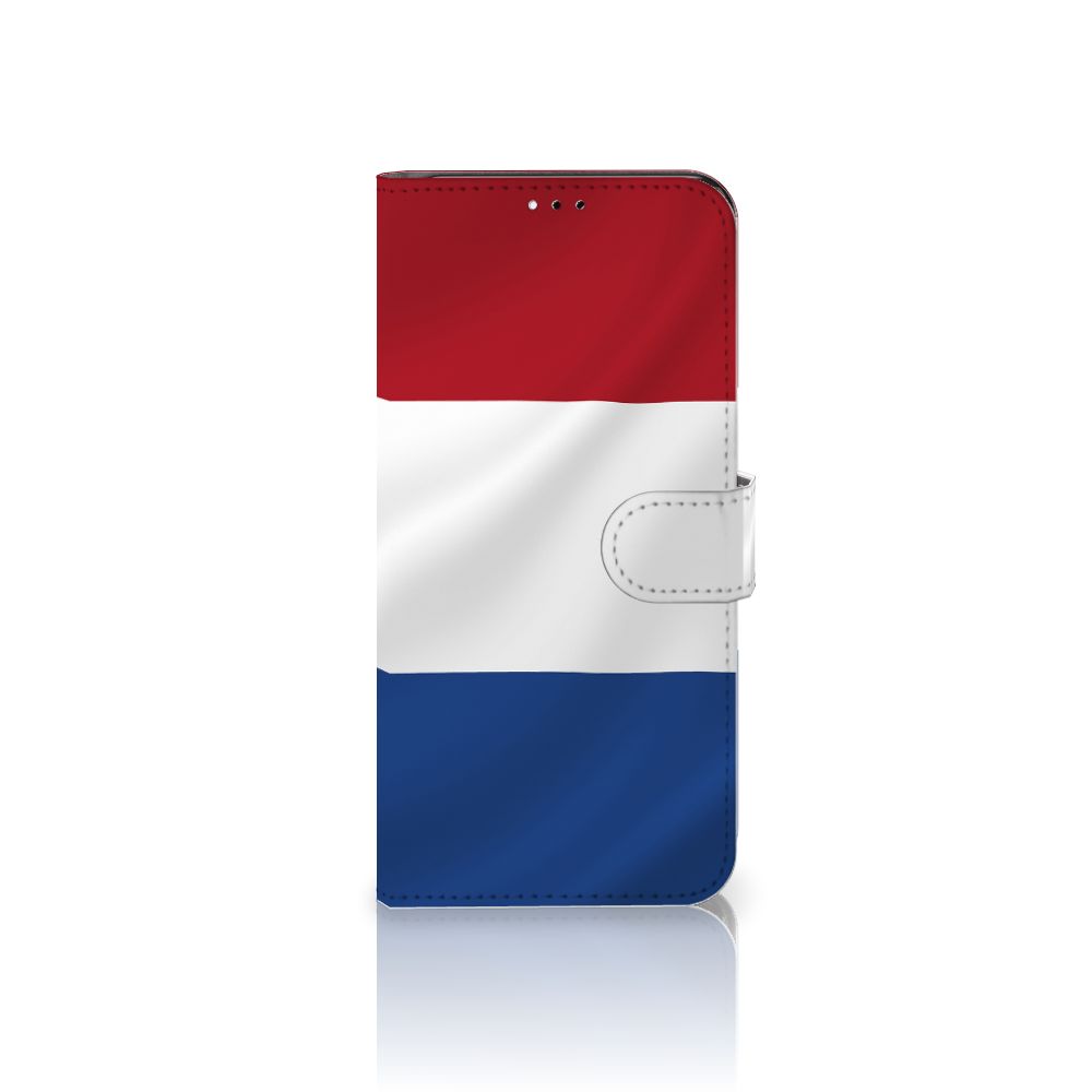 Samsung Galaxy A23 Bookstyle Case Nederlandse Vlag met artistiek ontwerp van de Nederlandse vlag.