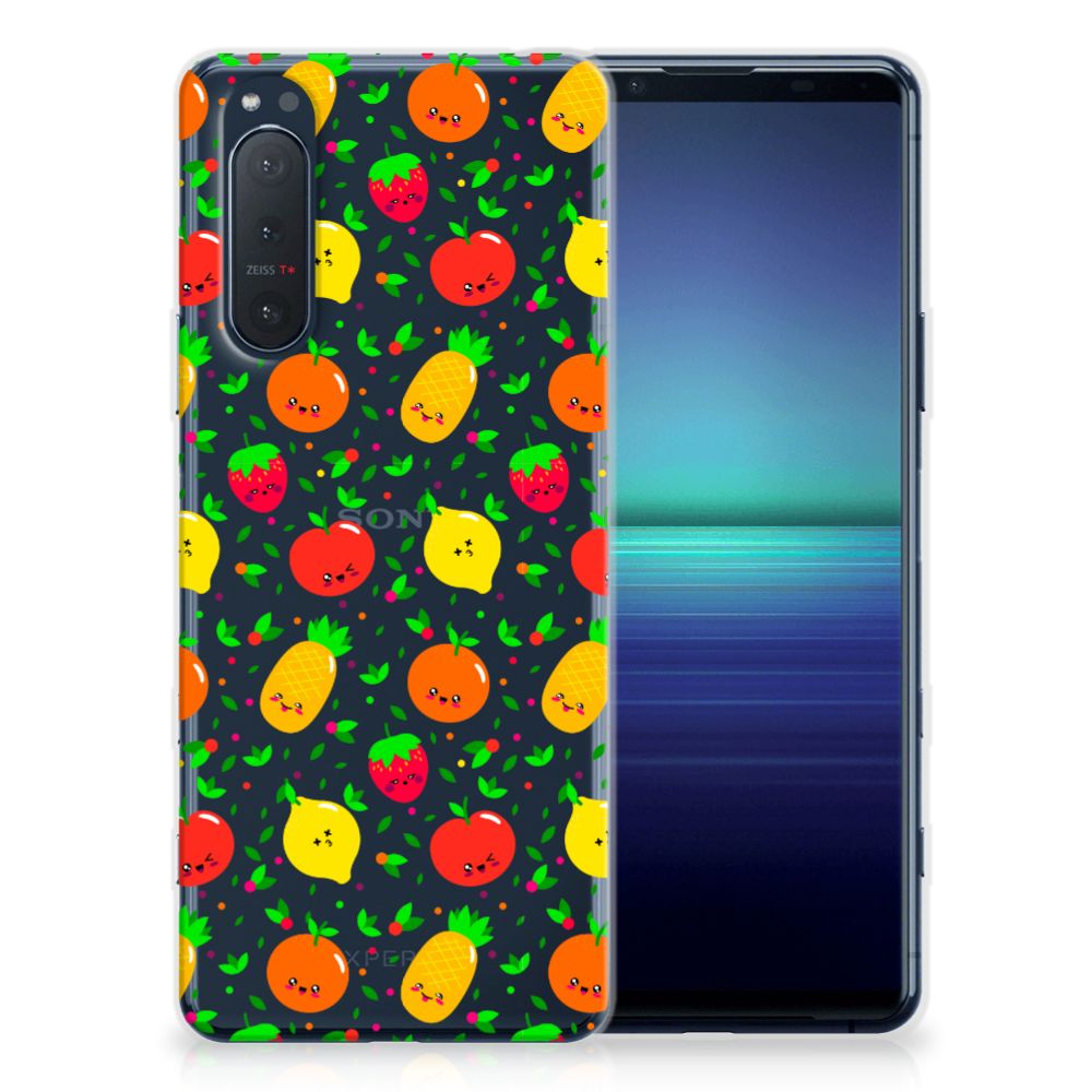 Sony Xperia 5II Siliconen Case Fruits