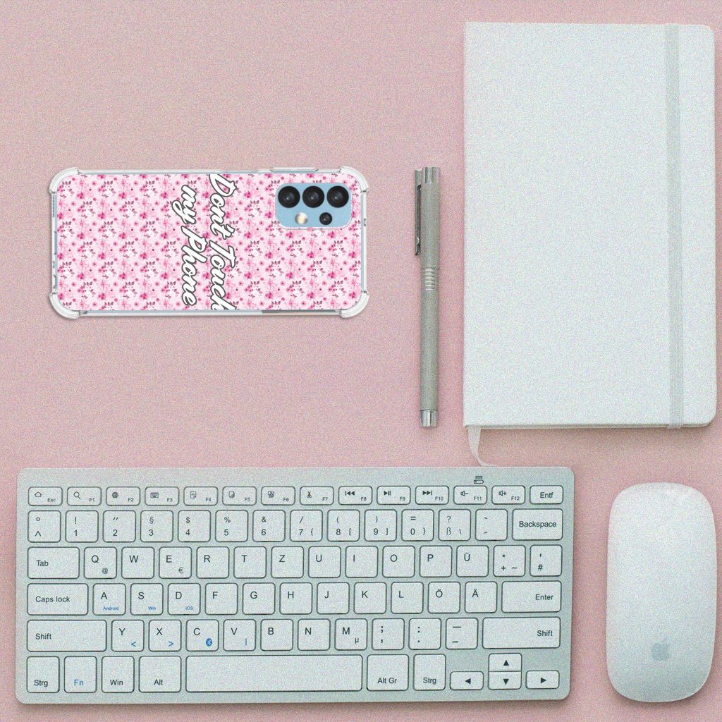Samsung Galaxy A13 (4G) Anti Shock Case Flowers Pink DTMP B2C Telecom