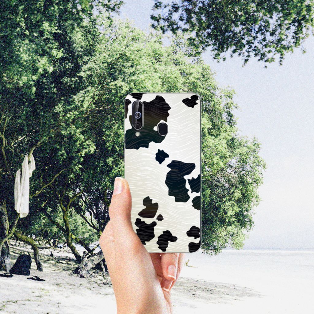Samsung Galaxy A60 TPU Hoesje Koeienvlekken