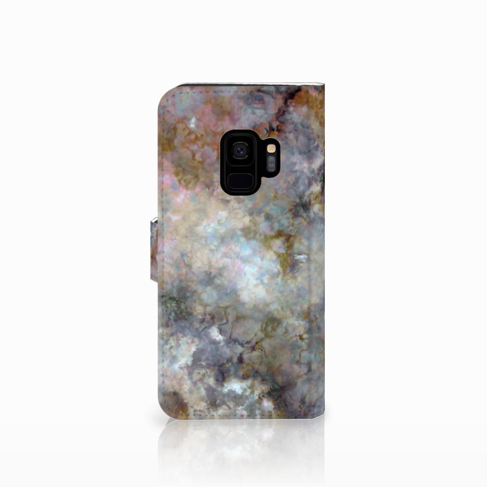 Samsung Galaxy S9 Bookcase Marmer Grijs