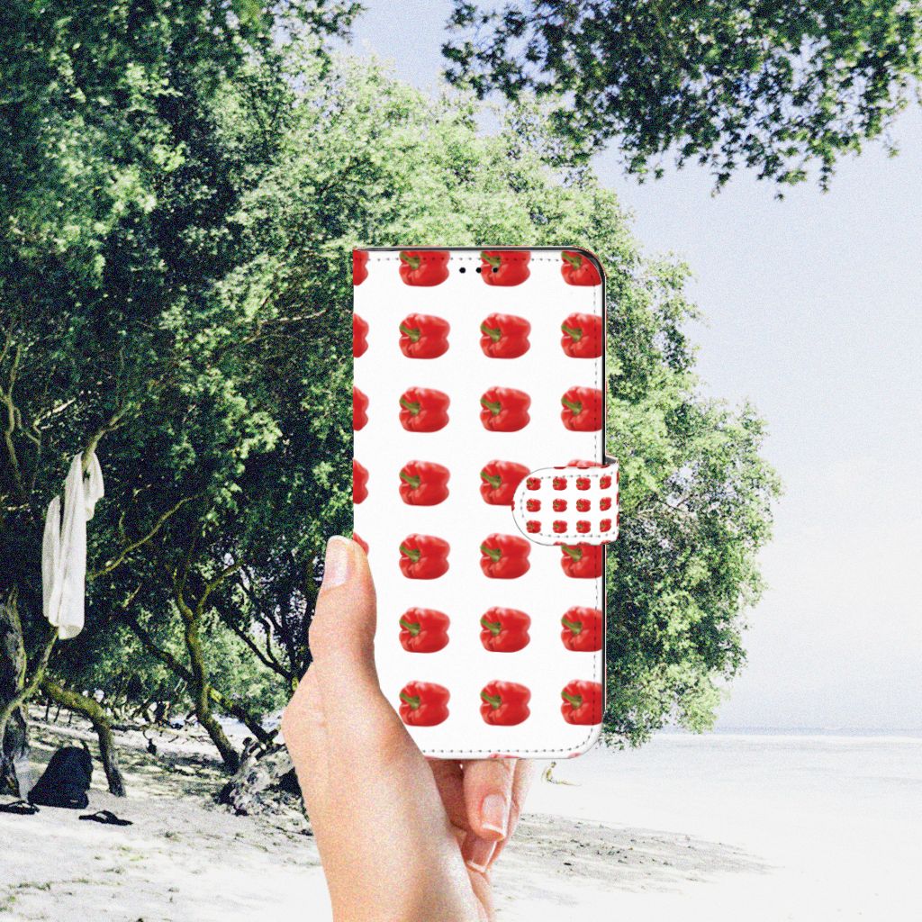 Motorola Edge 30 Pro Book Cover Paprika Red