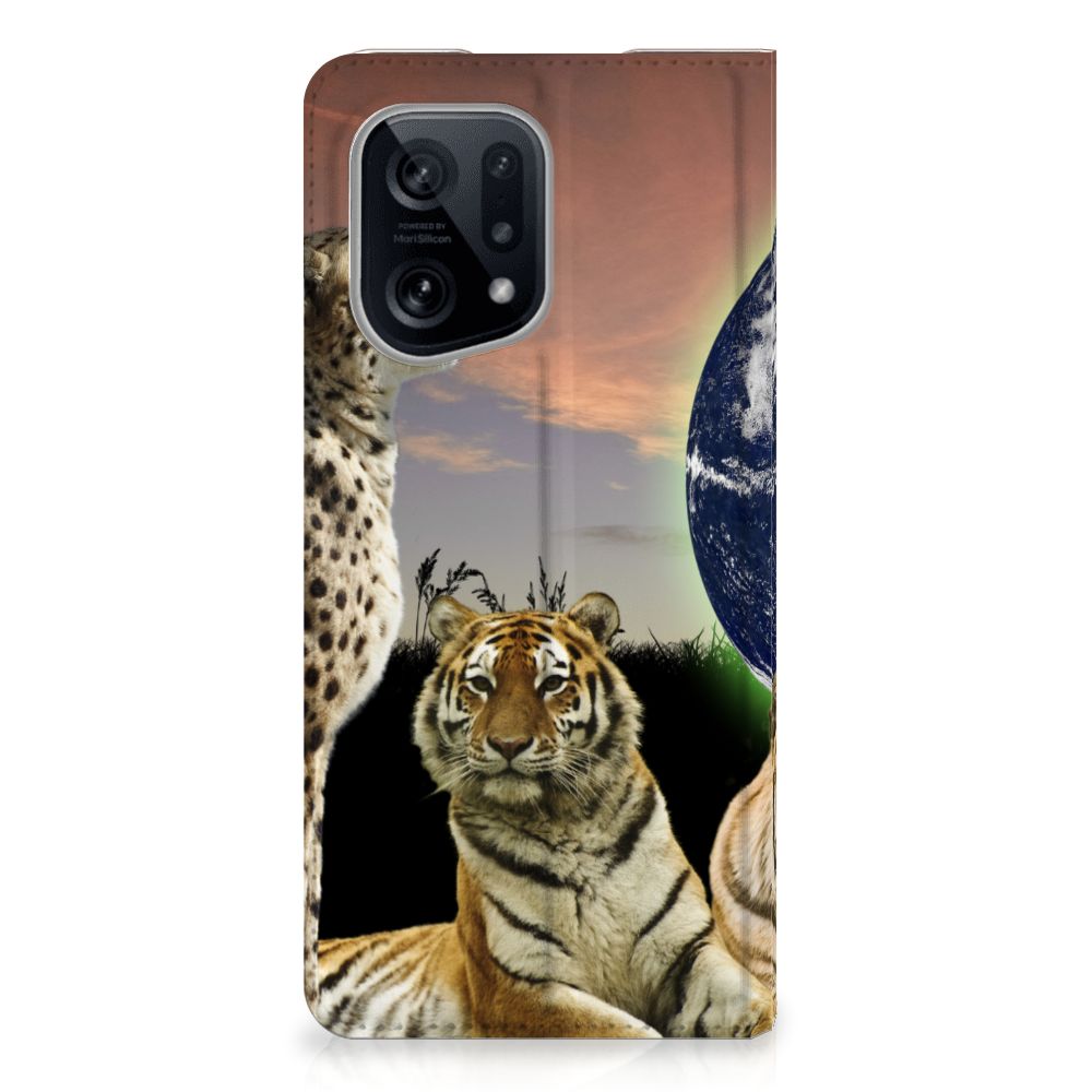OPPO Find X5 Hoesje maken Roofdieren - B2C Telecom