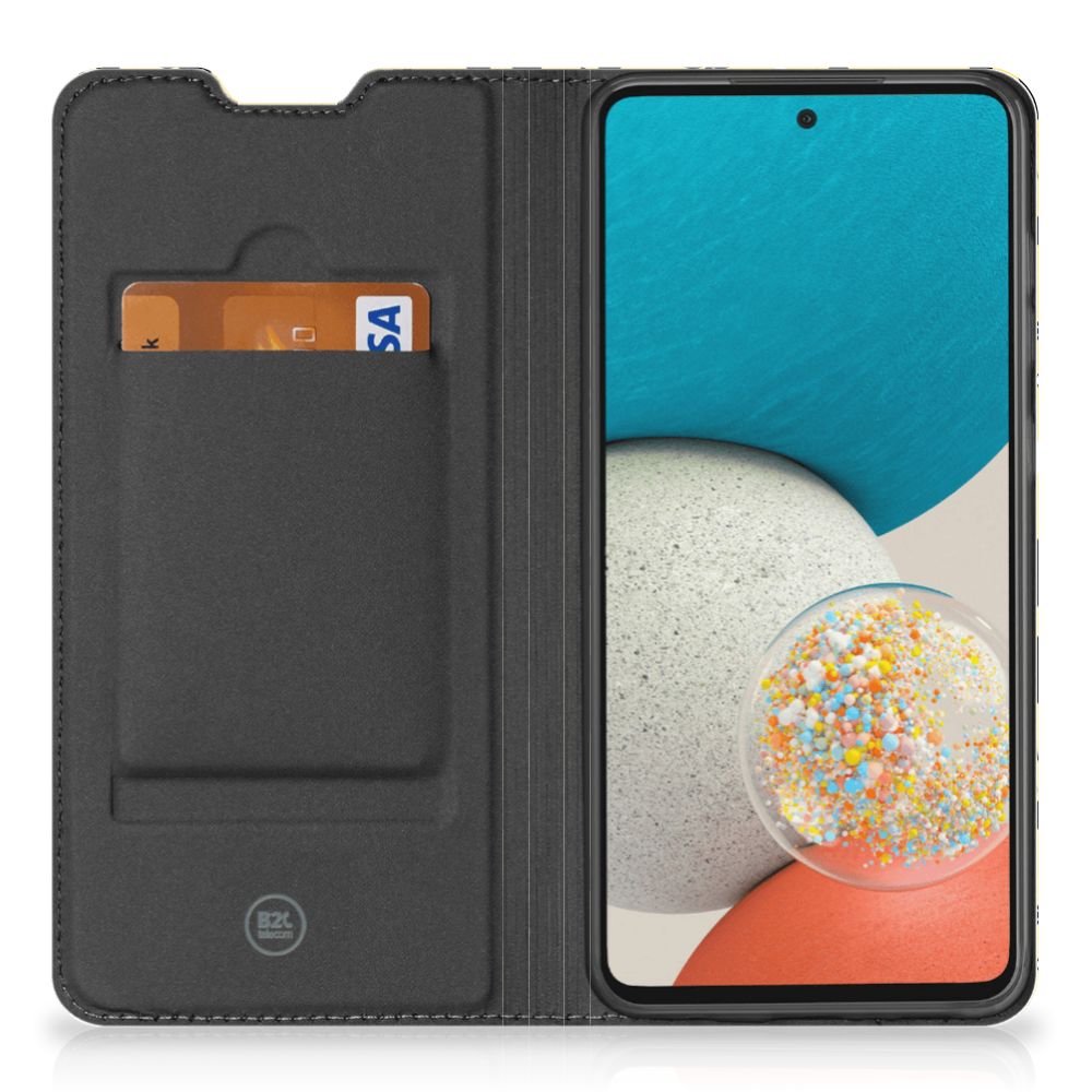 Mobiel BookCase Samsung Galaxy A73 Punk Geel - B2C Telecom