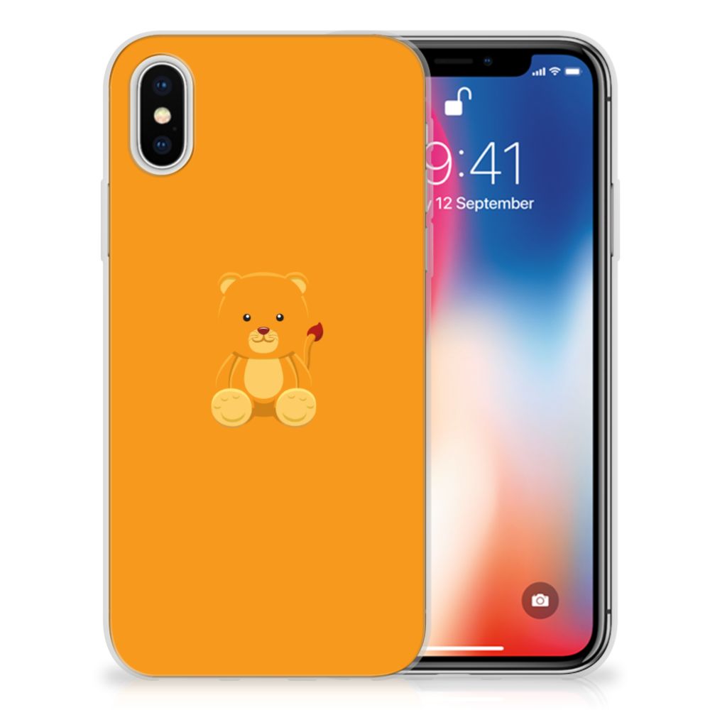 Apple iPhone X | Xs Telefoonhoesje met Naam Baby Beer