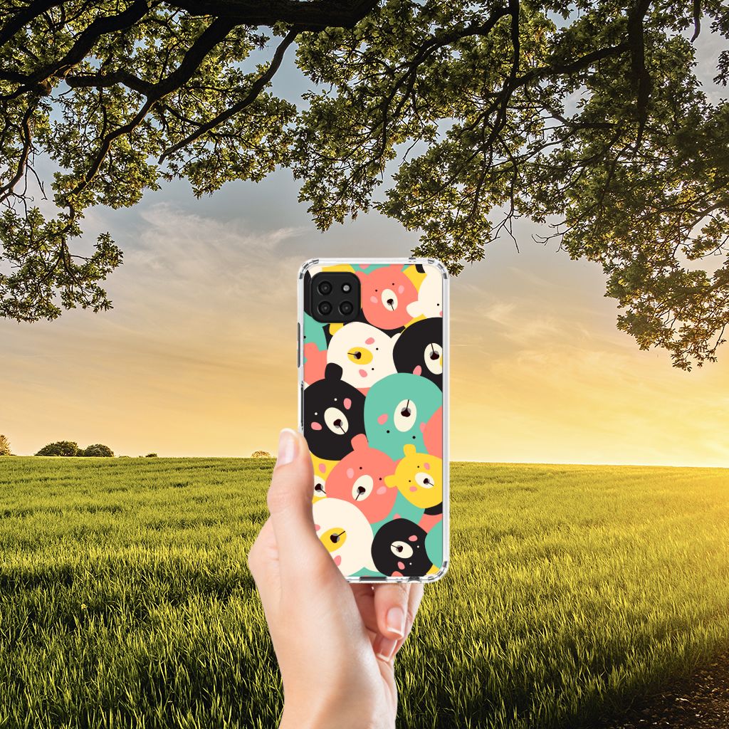 Samsung Galaxy A22 5G Stevig Bumper Hoesje Bears B2C Telecom