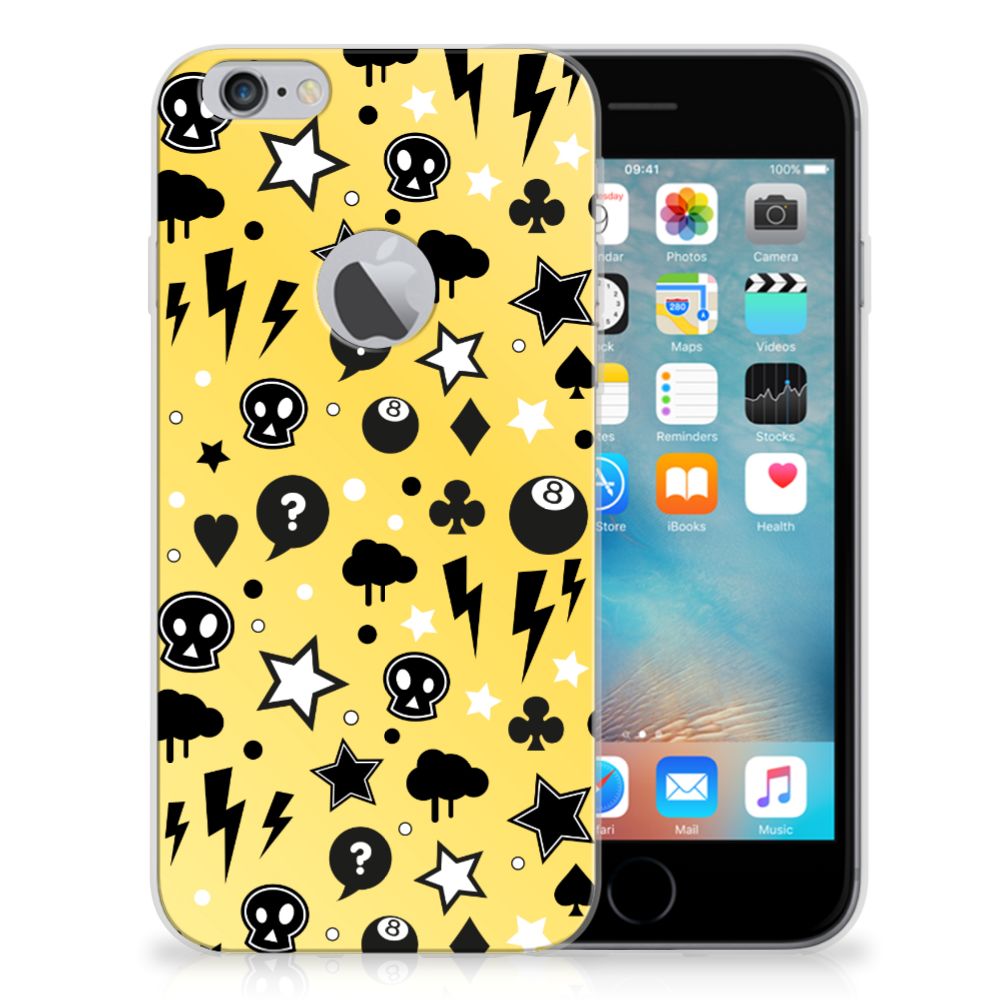 Silicone Back Case Apple iPhone 6 Plus | 6s Plus Punk Geel