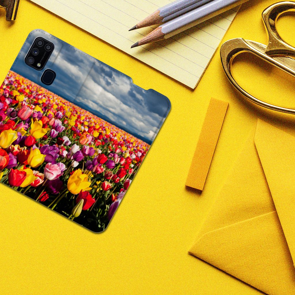 Samsung Galaxy M31 Smart Cover Tulpen - B2C Telecom