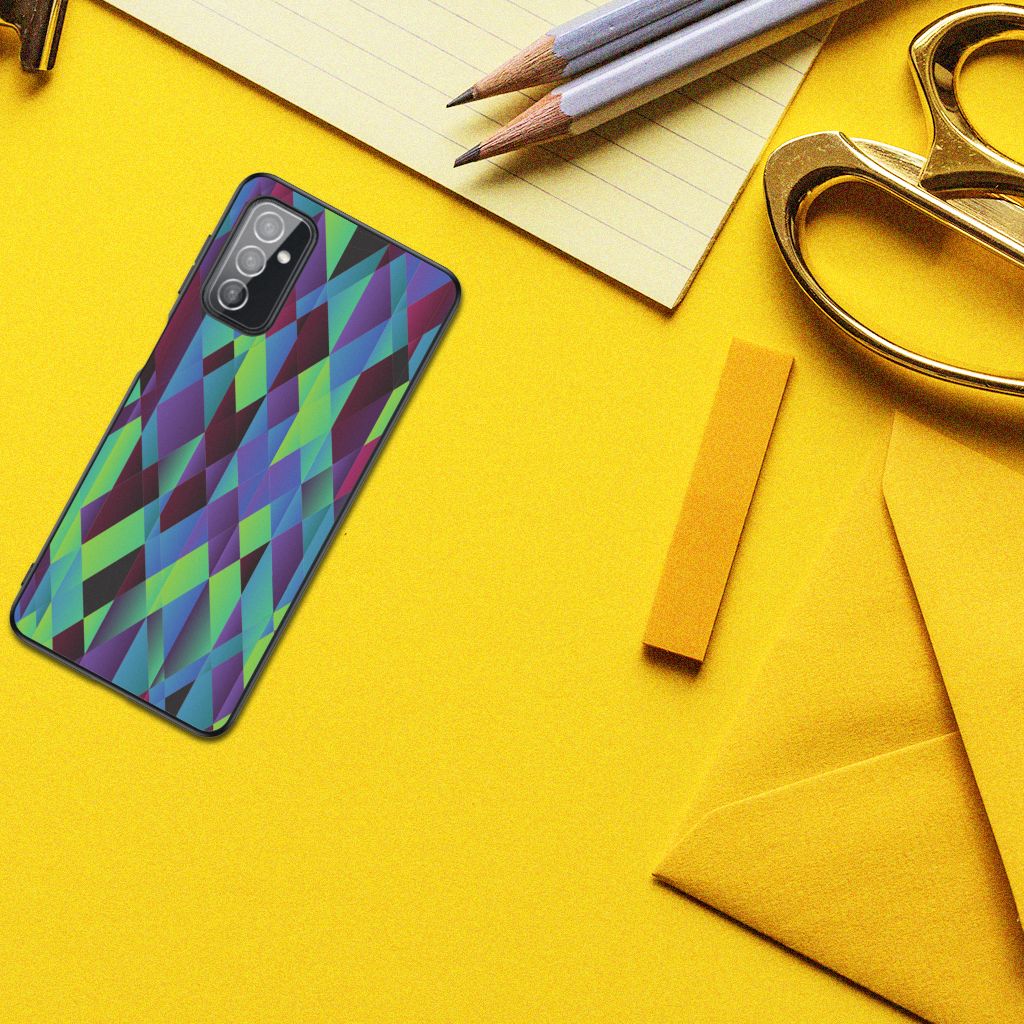 Samsung Galaxy M52 Backcover Abstract Green Blue B2C Telecom