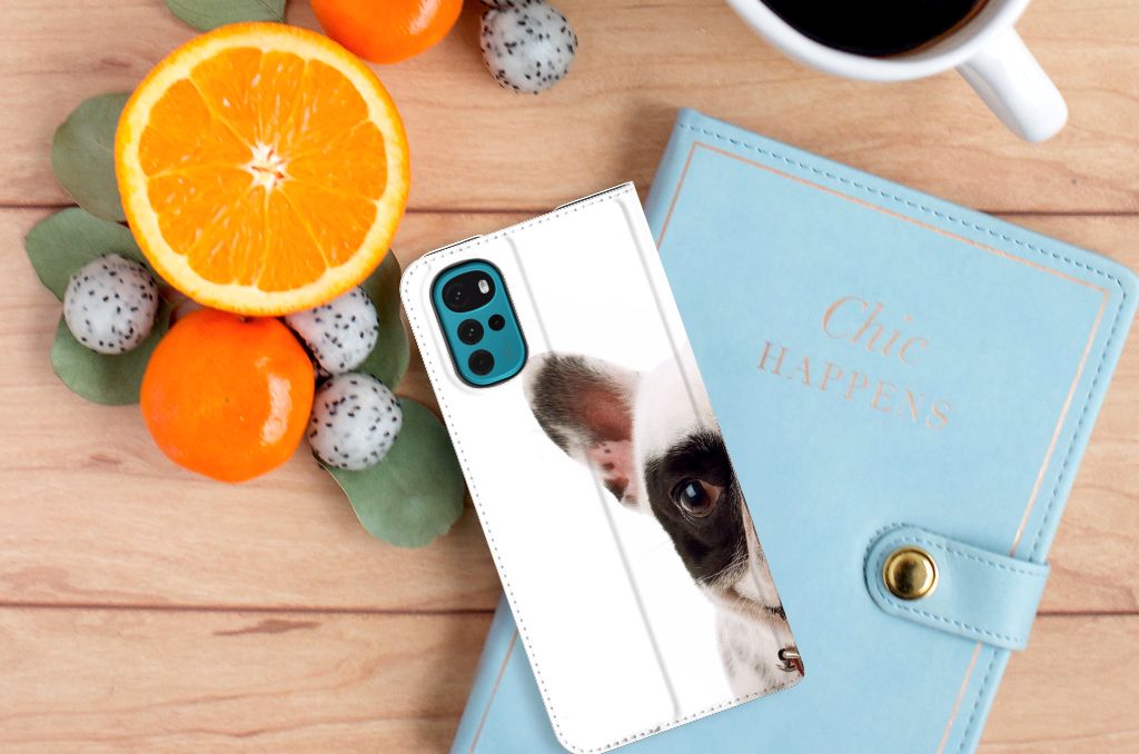 Motorola Moto G22 Hoesje maken Franse Bulldog - B2C Telecom