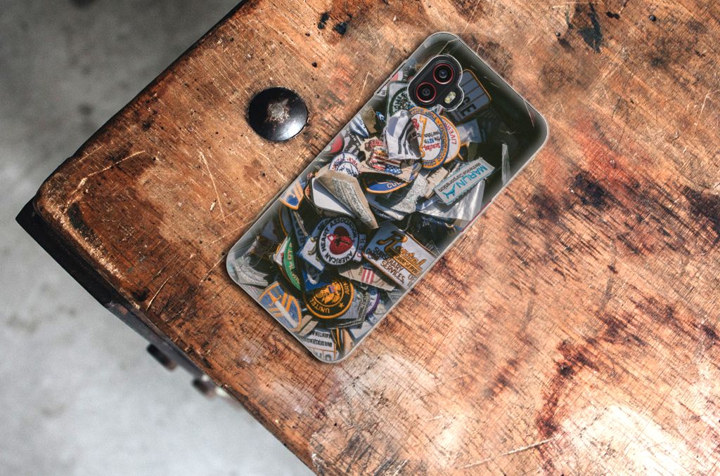 Samsung Galaxy Xcover 6 Pro Siliconen Hoesje met foto Badges B2C Telecom