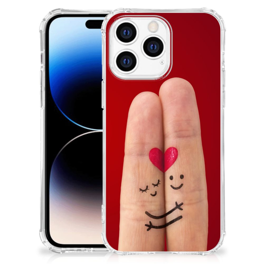 Apple iPhone 14 Pro Max Anti Shock Bumper Case Liefde - Origineel Romantisch Cadeau