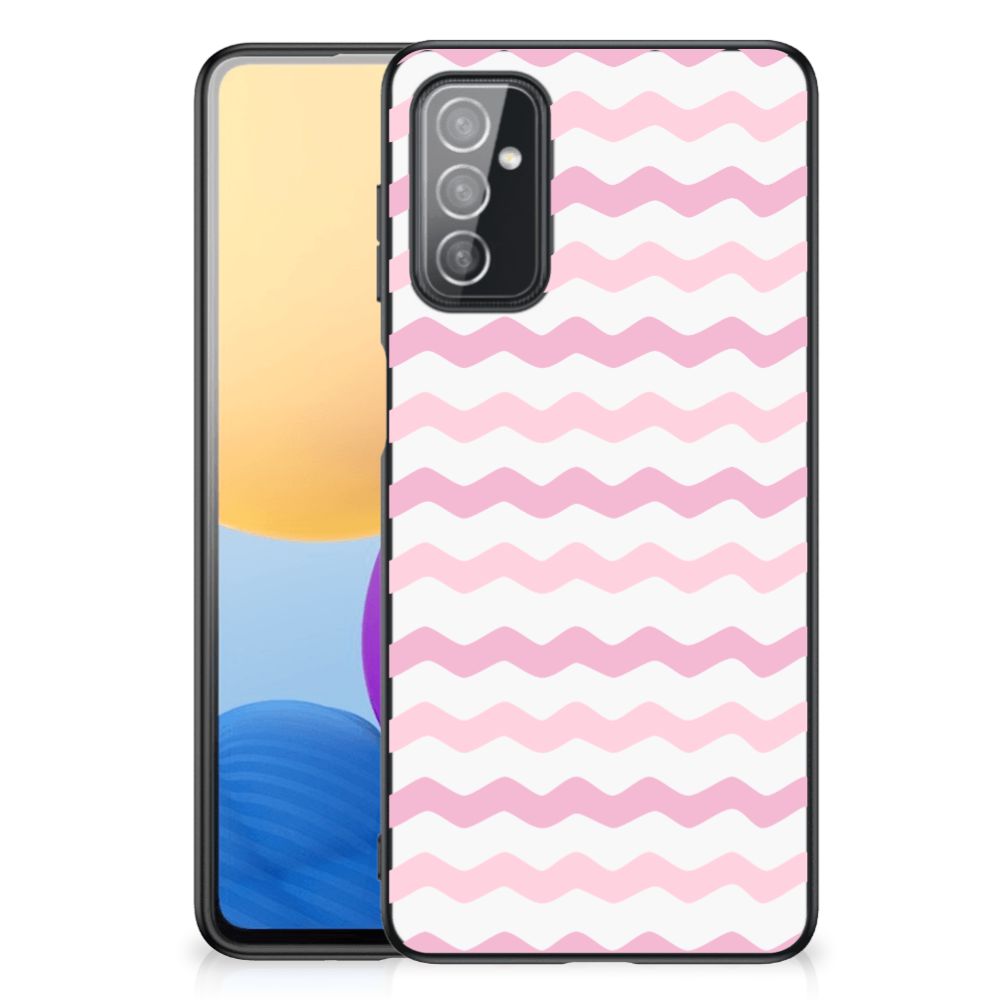 Samsung Galaxy M52 Back Case Waves Roze