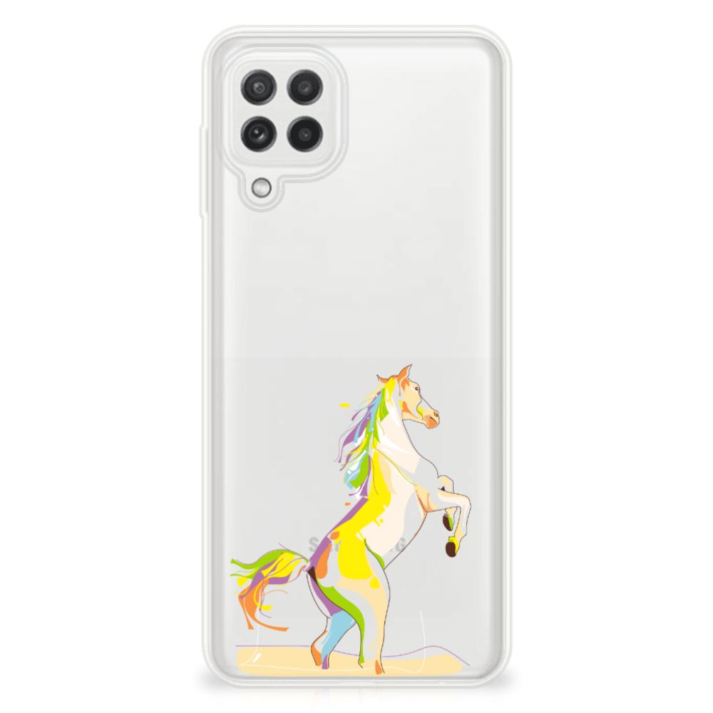 Samsung Galaxy A22 4G | M22 Telefoonhoesje met Naam Horse Color