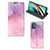 Bookcase Motorola Moto G9 Plus Pink Purple Paint