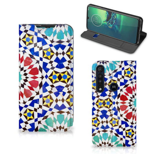 Motorola G8 Plus Standcase Mozaïek