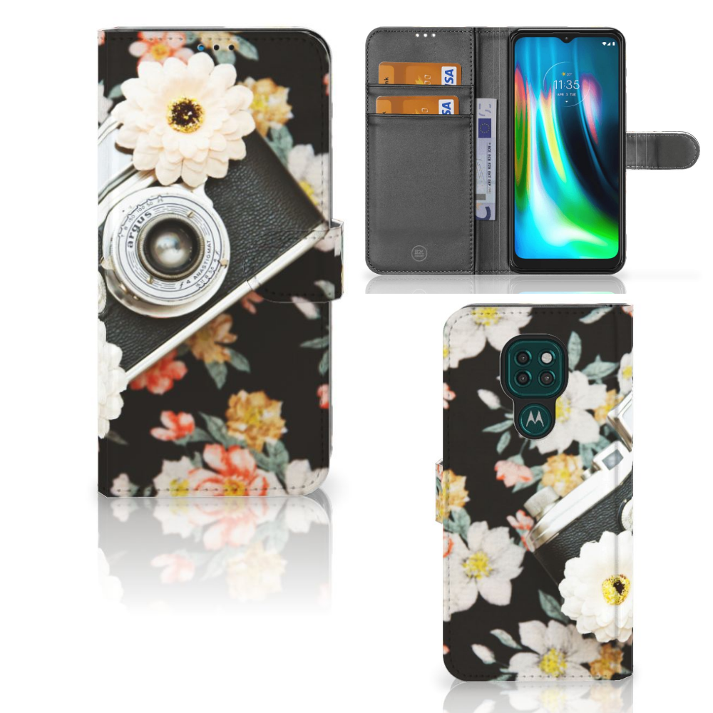 Motorola Moto G9 Play | E7 Plus Telefoonhoesje met foto Vintage Camera