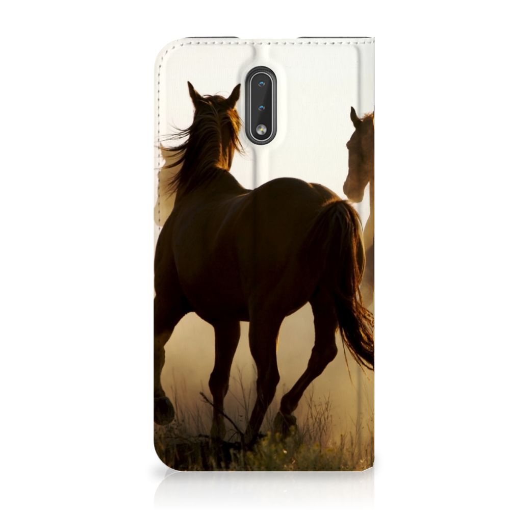 Nokia 2.3 Hoesje maken Design Cowboy met paardenprint, chique smartphonehoesje