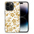 iPhone 15 Pro Bloemen Hoesje Gouden Bloemen