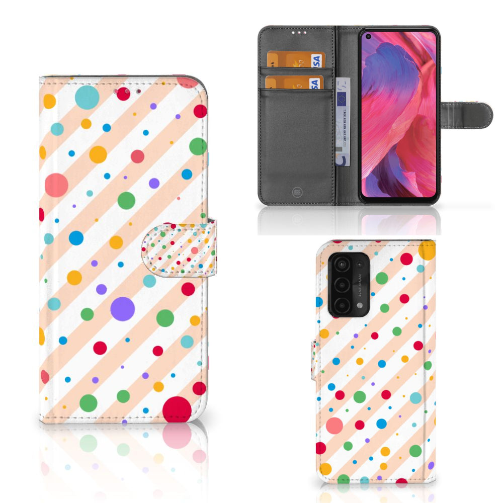 OPPO A54 5G | A74 5G | A93 5G Telefoon Hoesje Dots