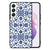 Samsung Galaxy S22 Bloemen Hoesje Flower Blue