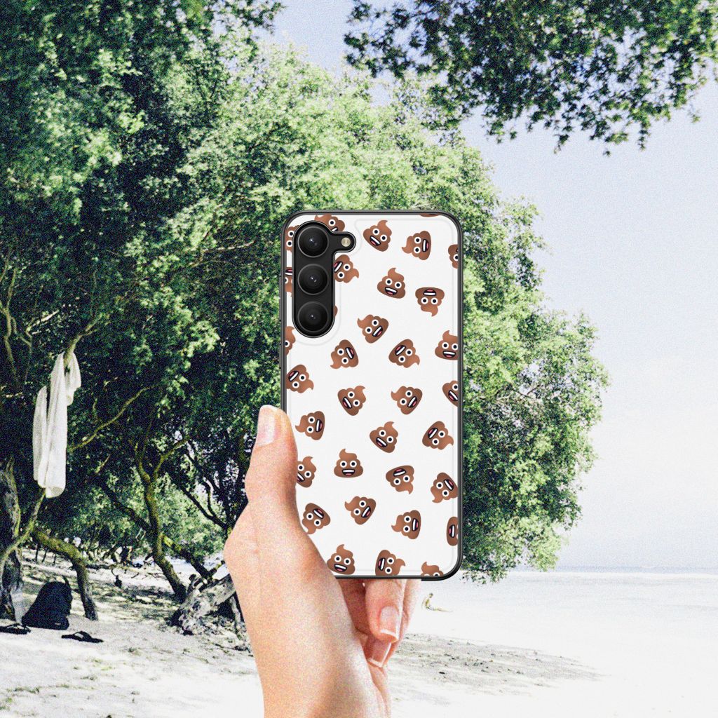 Back Case voor Samsung Galaxy S23 Plus Poep Emojis B2C Telecom