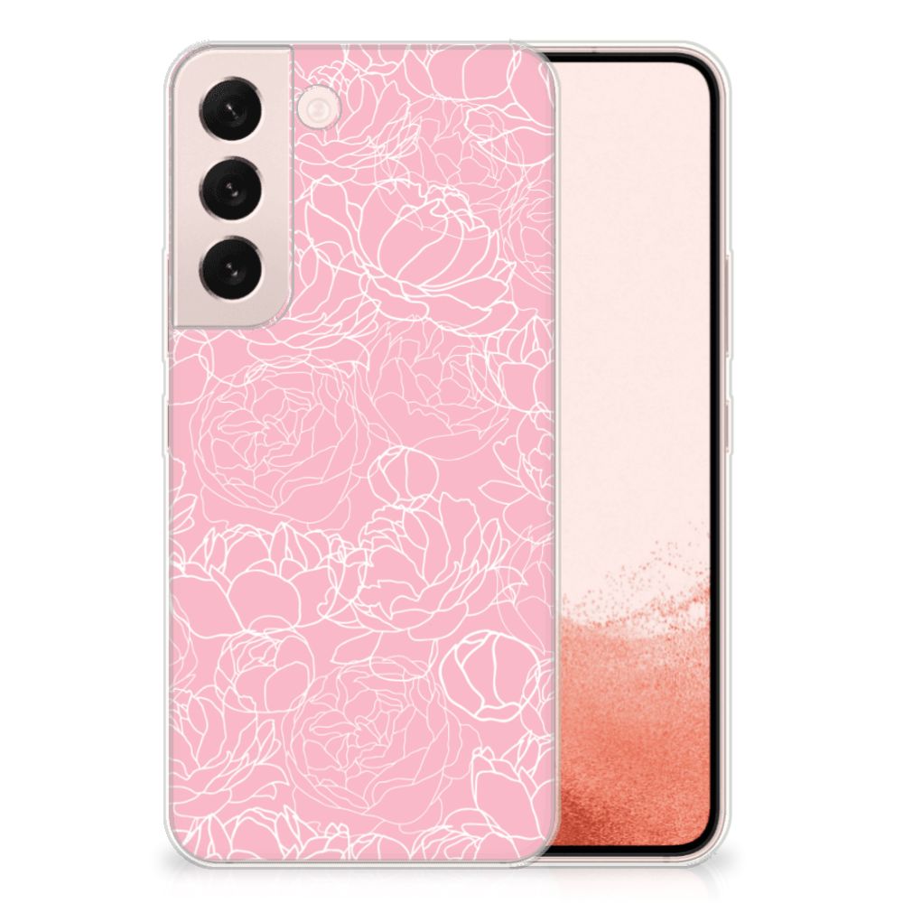 Samsung Galaxy S22 TPU Case White Flowers