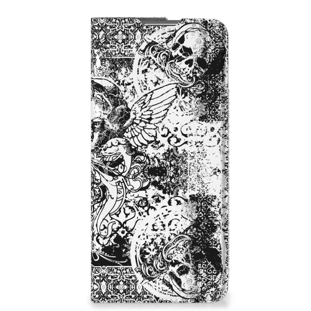 Mobiel BookCase OPPO Find X5 Pro Skulls Angel - B2C Telecom