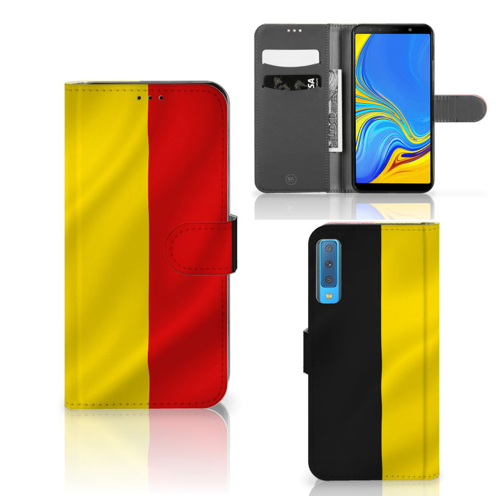 Samsung Galaxy A7 (2018) Bookstyle Case Belgische Vlag