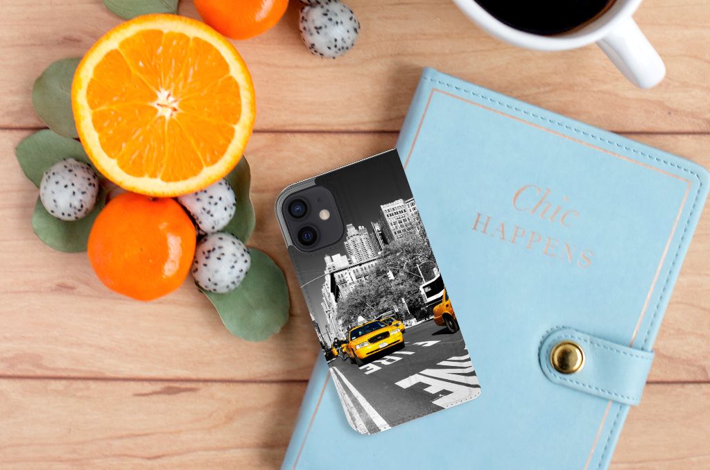 iPhone 12 Mini Book Cover New York Taxi - B2C Telecom