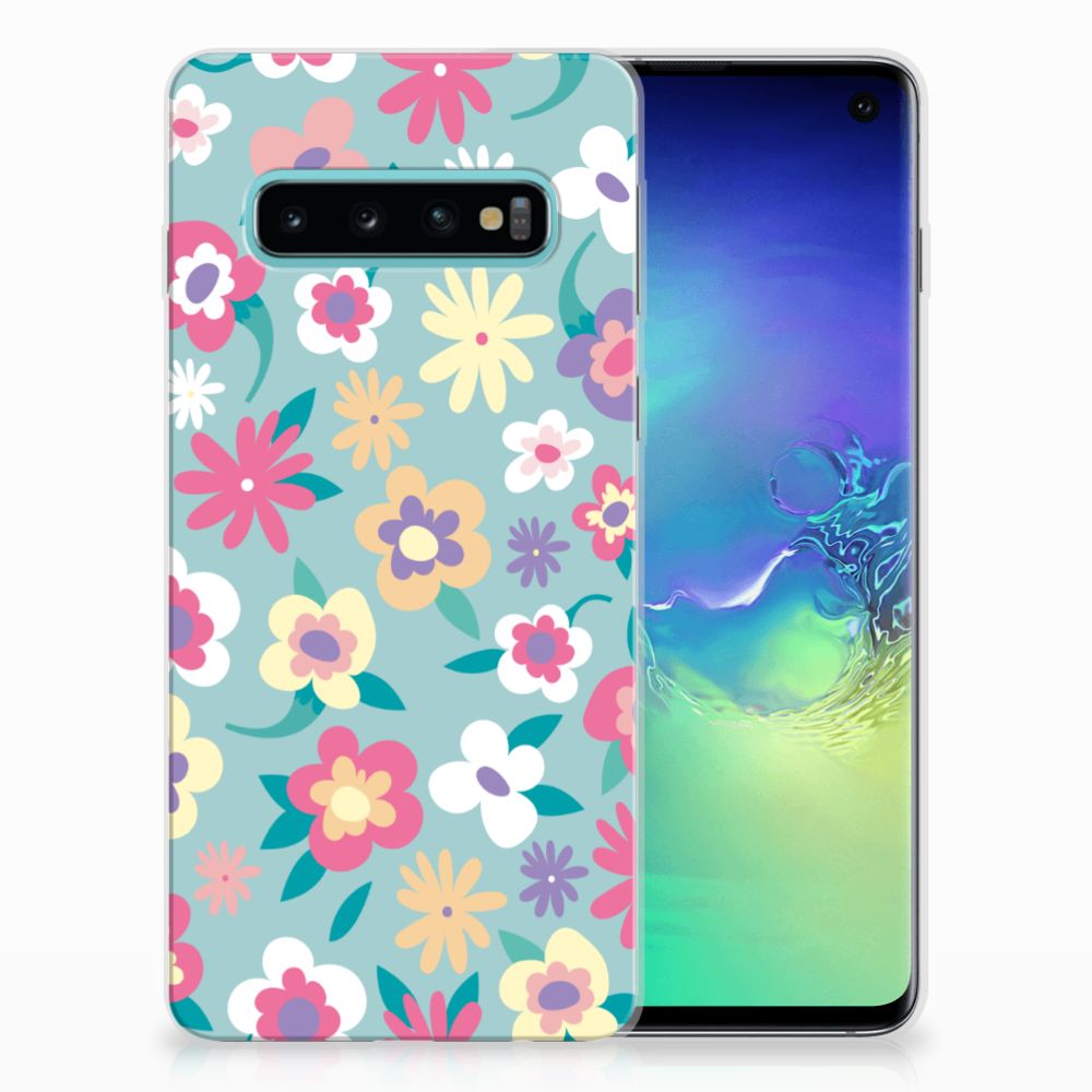Samsung Galaxy S10 TPU Case Flower Power