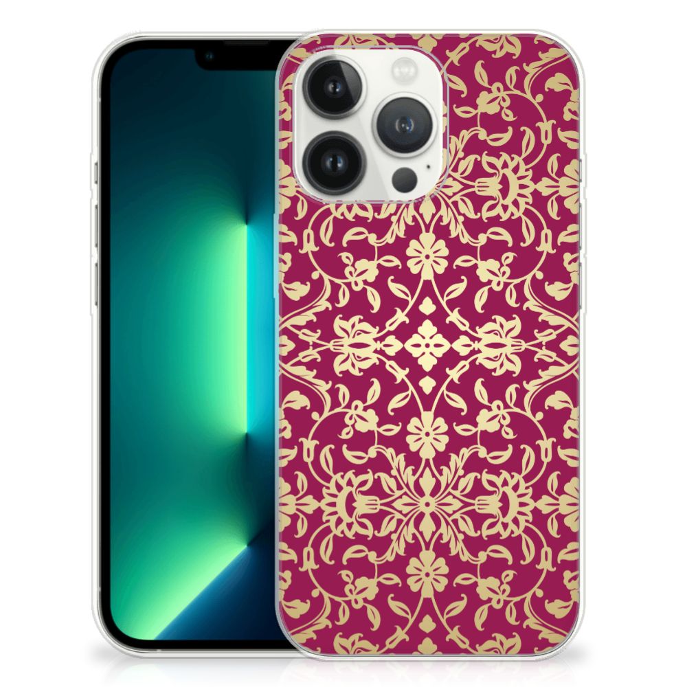Siliconen Hoesje iPhone 13 Pro Max Barok Pink B2C Telecom