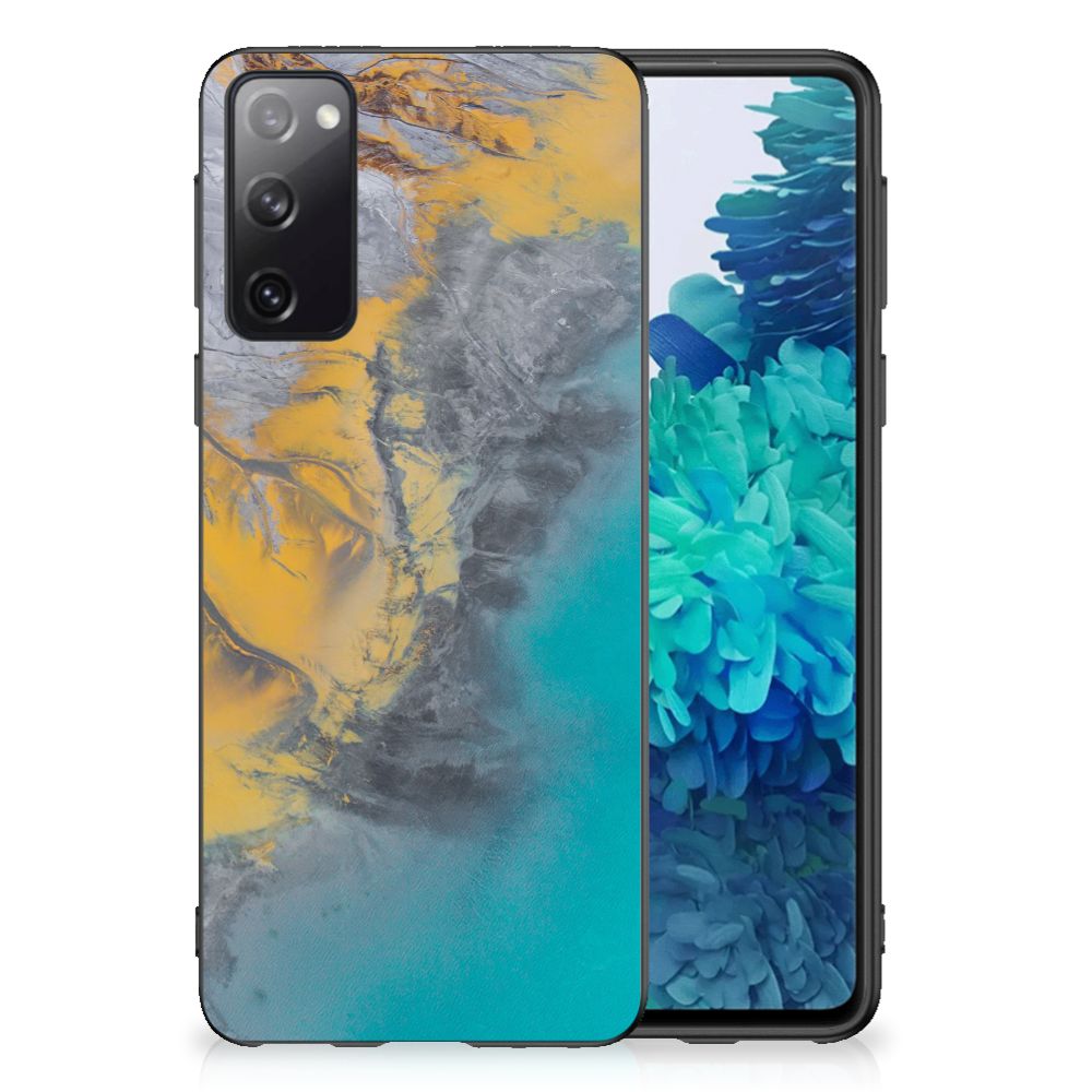 Samsung Galaxy S20 Gripcase Marble Blue Gold